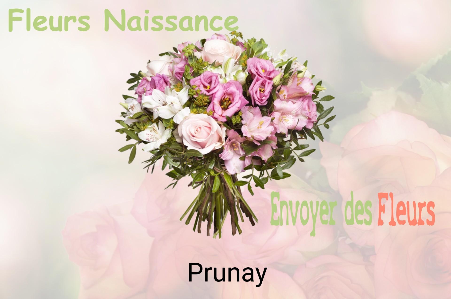 Bouquet de fleurs de naissance livré à Prunay